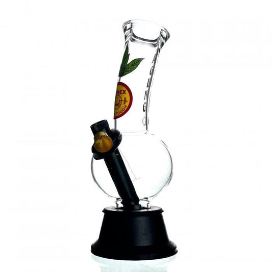 Agung Stumpy Leaf Glass Bong 20cm - Bong Empire