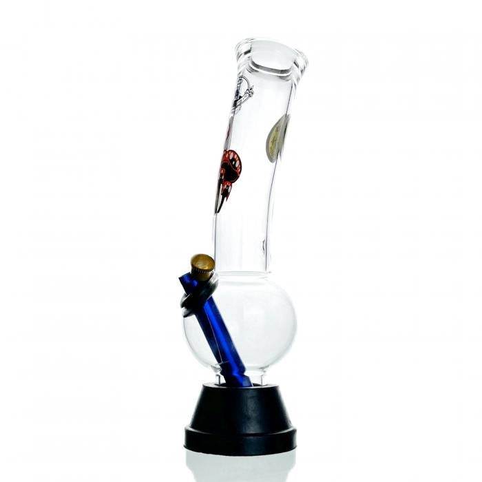 Agung Sturdy Decal Medium Glass Bong 26cm - Bong Empire