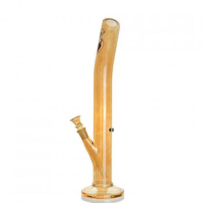 Agung The Bent Gold Luster Glass Bong 41cm - Bong Empire