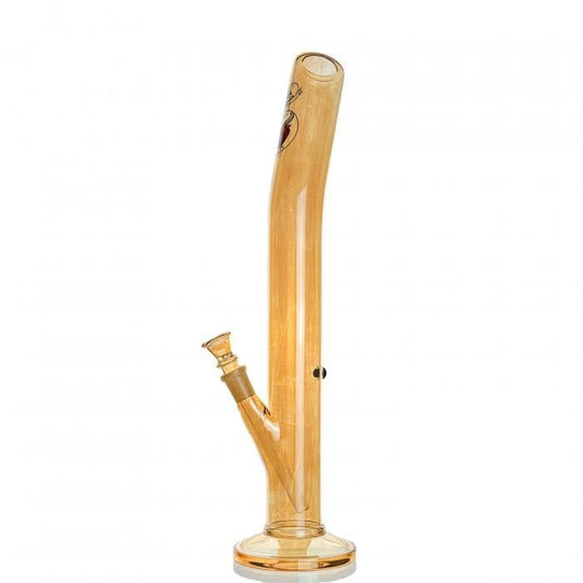 Agung The Bent Gold Luster Glass Bong 41cm - Bong Empire