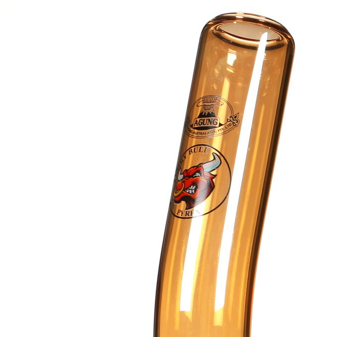 Agung The Bent Gold Luster Glass Bong 41cm - Bong Empire