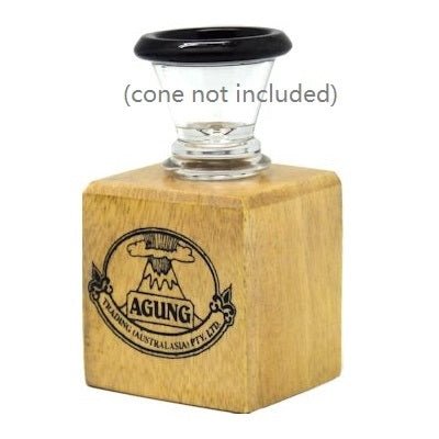 Agung Wooden Cone Piece Holder - Bong Empire