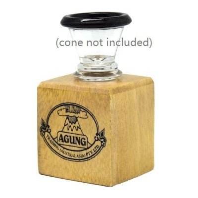 Agung Wooden Cone Piece Holder - Bong Empire