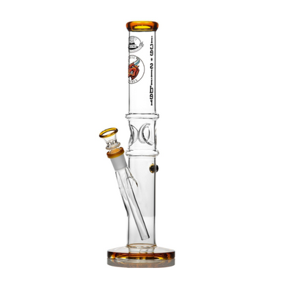 Agung Straight Tube Ice Slider Glass Bong 33cm