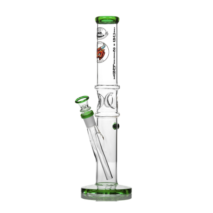 Agung Straight Tube Ice Slider Glass Bong 33cm