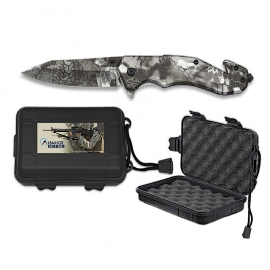 Albainox Python Camo Folder Knife In Gift Box 16cm - Bong Empire