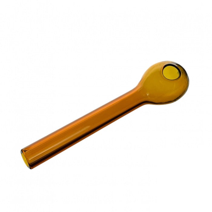 Amber Straight Glass Pipe 11cm