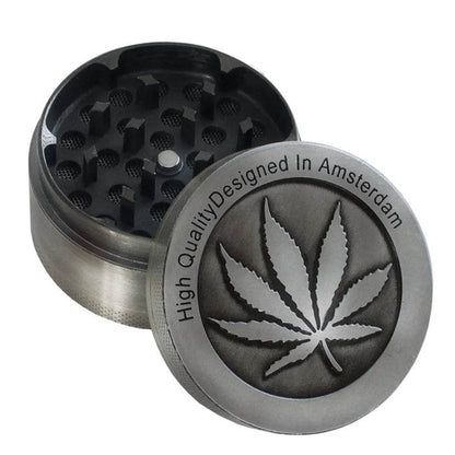 Amsterdam Zinc Alloy 3 Piece Grinder 40mm - Bong Empire