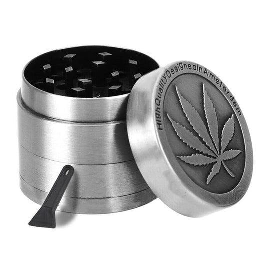 Amsterdam Zinc Alloy 4 Layer Herb Grinder 40mm - Bong Empire