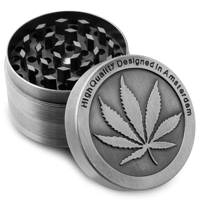 Amsterdam Zinc Alloy 4 Piece Grinder 40mm - Bong Empire