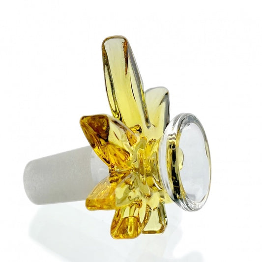 WEGE Yellow Weed Glass Cone Piece 14mm