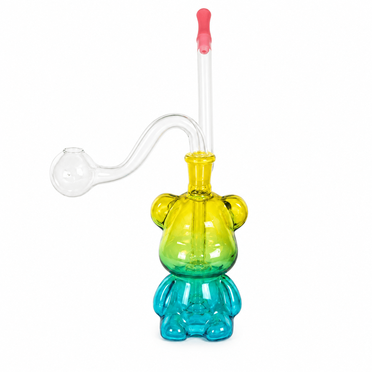 Bear Glass Water Pipe 10cm - Oz Sweet Puff