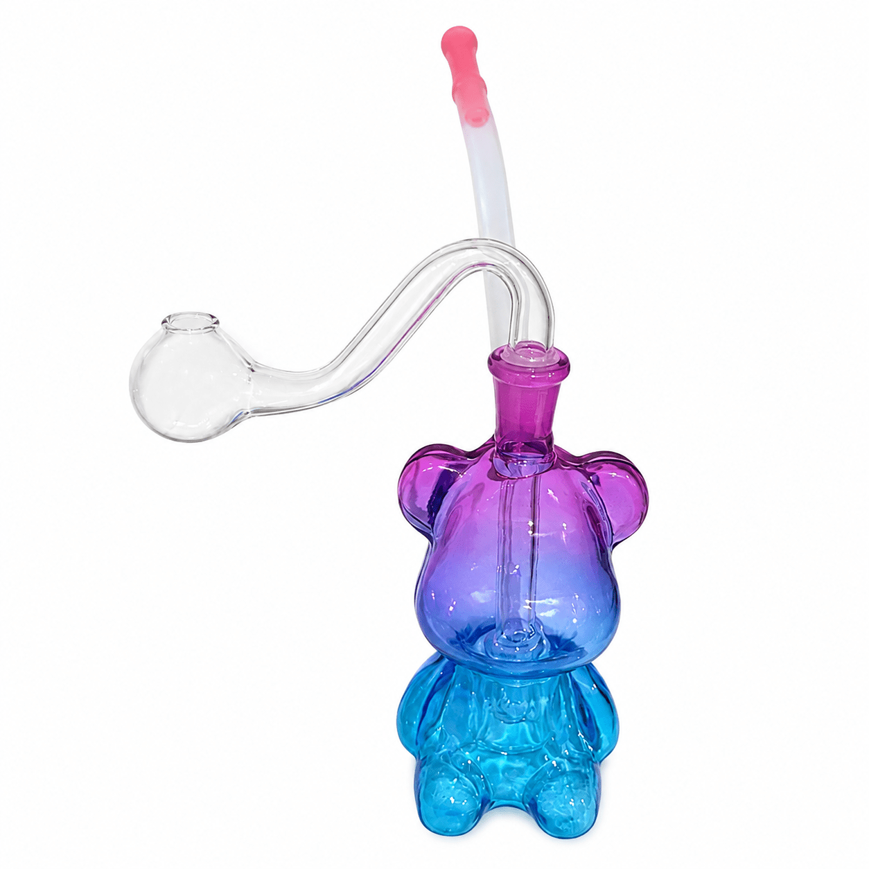 Bear Glass Water Pipe 10cm - Oz Sweet Puff