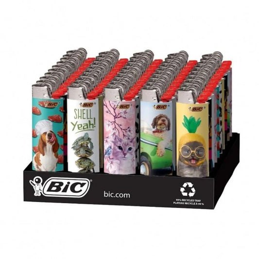 BIC Large Animal Lover Gas Lighter - Bong Empire