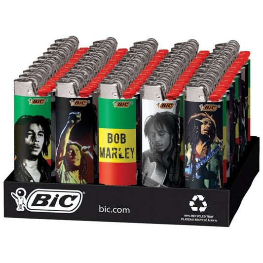 BIC Large Bob Marley Gas Lighter - Bong Empire