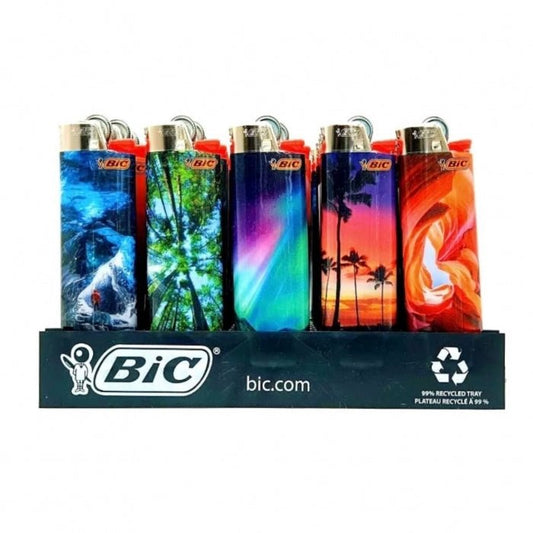 BIC Large Landscape Gas Lighter - Bong Empire