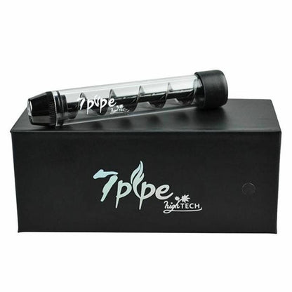 Black 7 Pipe Twist Glass Blunt 9.5cm - Bong Empire