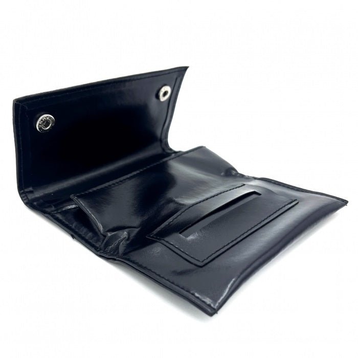 Black PU Leather Tobacco Pouch Rolling Paper Portable Bag - Bong Empire