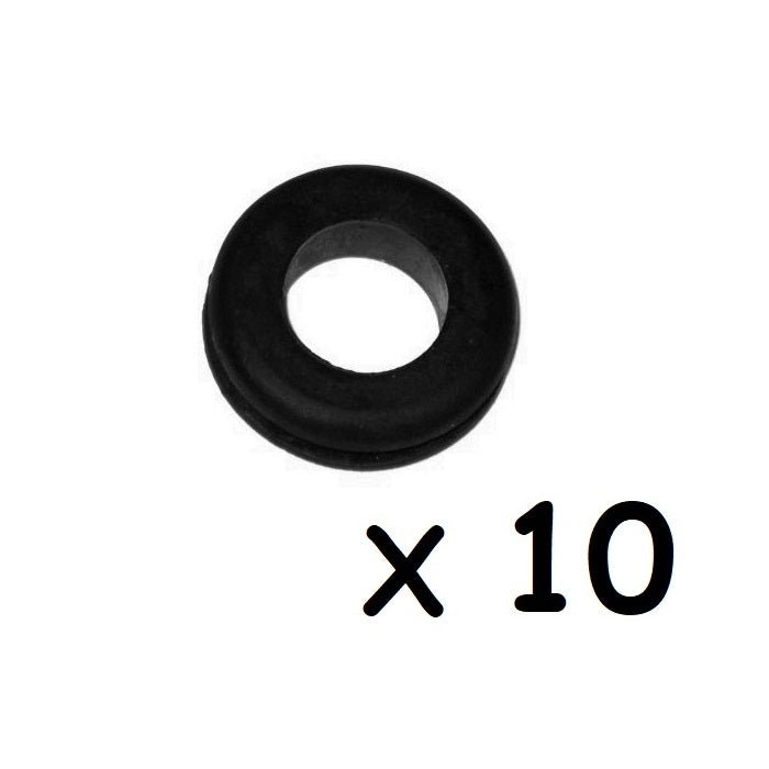 Black Rubber Grommet Large 10 Pack - Bong Empire