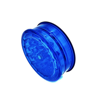 Blue Acrylic 3 Layer Herb Grinder 61mm - Bong Empire