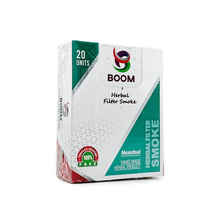 Boom Herbal Filter Smokes Menthol Flavour 20 Pack - Bong Empire