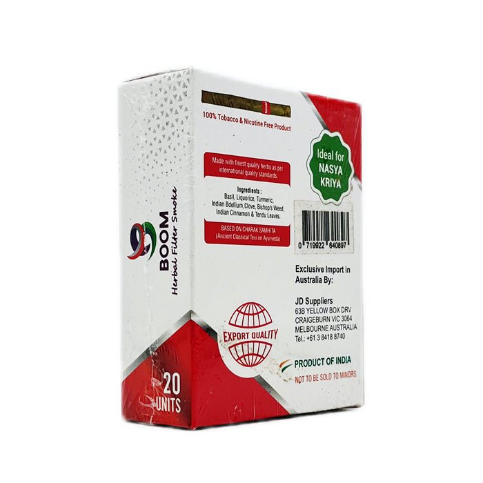 Boom Herbal Filter Smokes Red Flavour 20 Pack - Bong Empire