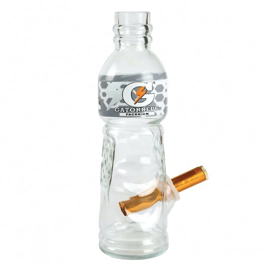 Gatorbeug Clear Glass Facekick Glass Bong 24cm