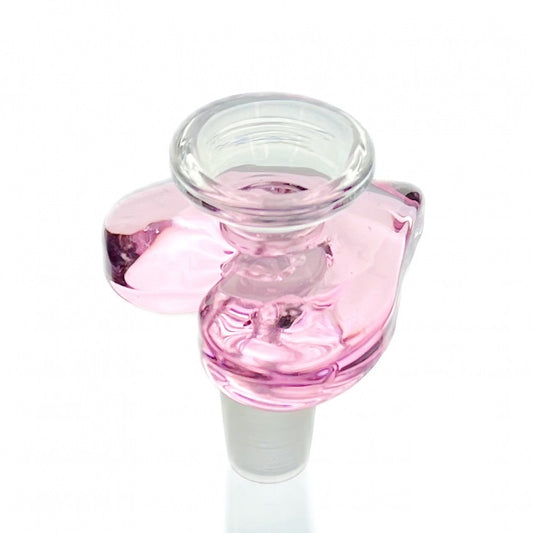 WEGE Pink Love Heart Glass Cone Piece 14mm