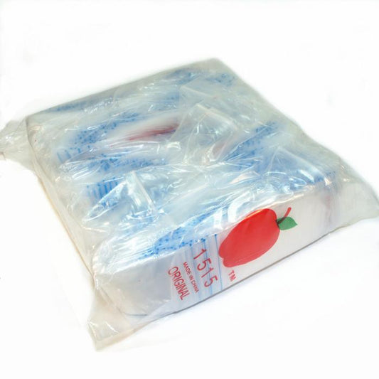 Clear Resealable Plastic Bags 38x38mm 1000 Pack - Bong Empire