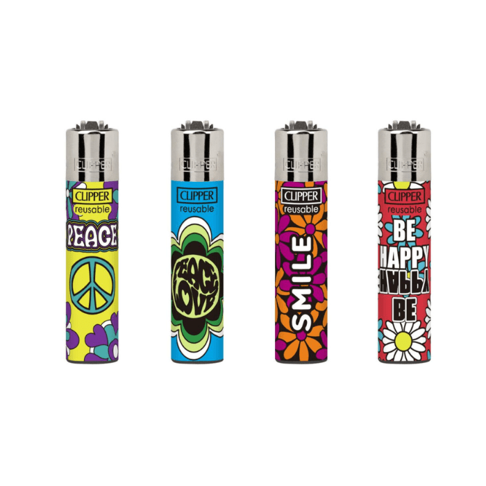 Clipper Mini Hippie Designs Refillable Lighter
