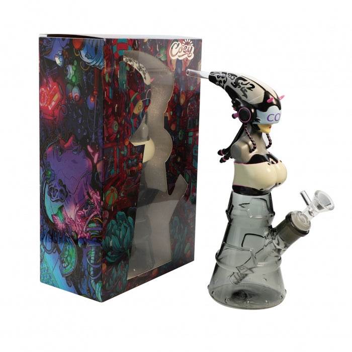 Cosy Influx Of Women Silicone Glass Bong 25cm - Bong Empire