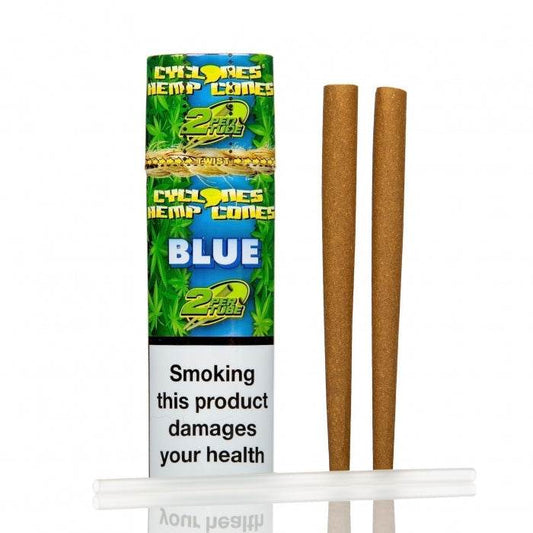 Cyclone Blue Flavoured Wraps 2 Pack - Bong Empire