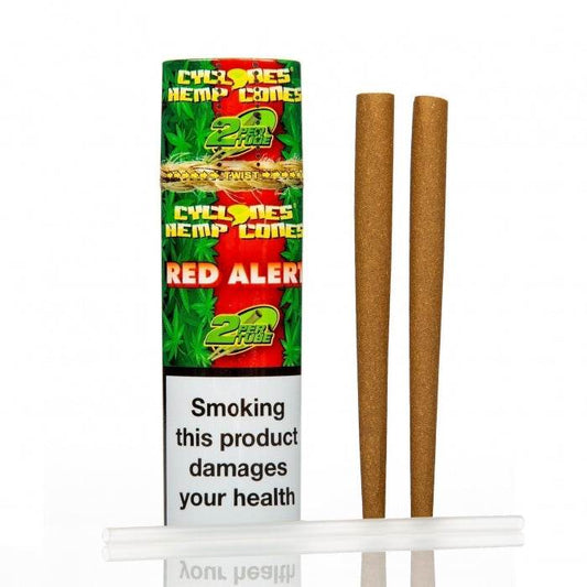 Cyclone Strawberry Red Alert Wraps 2 Pack - Bong Empire