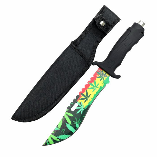 Defender Xtreme Leaf Fixed Blade Knife - Bong Empire