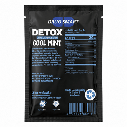 Drug Smart Detox Chewing Gum Cool Mint - Oz Sweet Puff