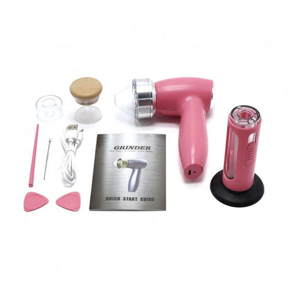 Electric Grinder Kit with Accessories Black - Bong Empire