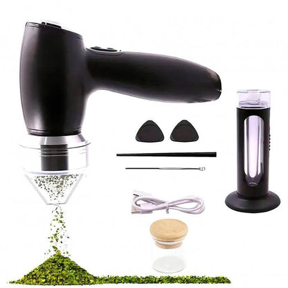 Electric Grinder Kit with Accessories Black - Bong Empire