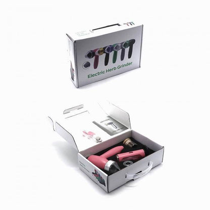 Electric Grinder Kit with Accessories Pink - Bong Empire