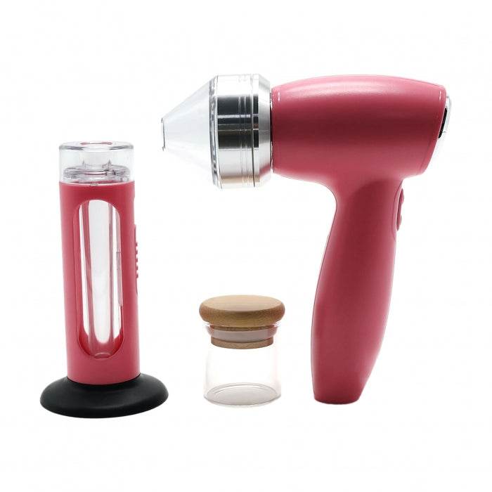 Electric Grinder Kit with Accessories Pink - Bong Empire