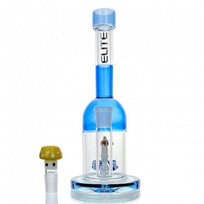 Elite Mushroom Percolator Glass Bong 25cm - Bong Empire