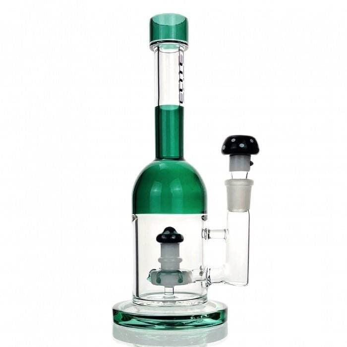 Elite Mushroom Percolator Glass Bong 25cm - Bong Empire