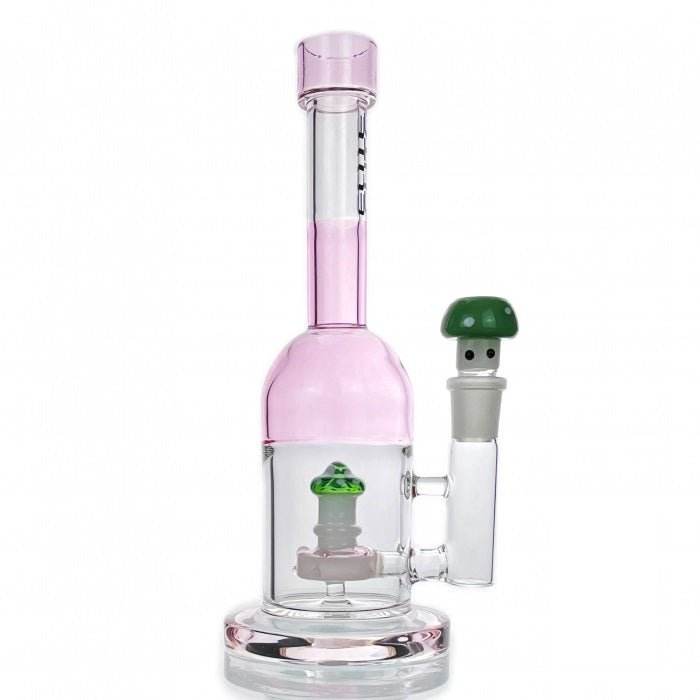 Elite Mushroom Percolator Glass Bong 25cm - Bong Empire