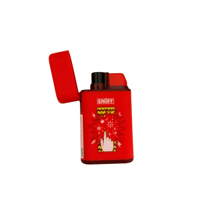Enuff Rubberised Jet Lighter 7cm - Oz Sweet Puff