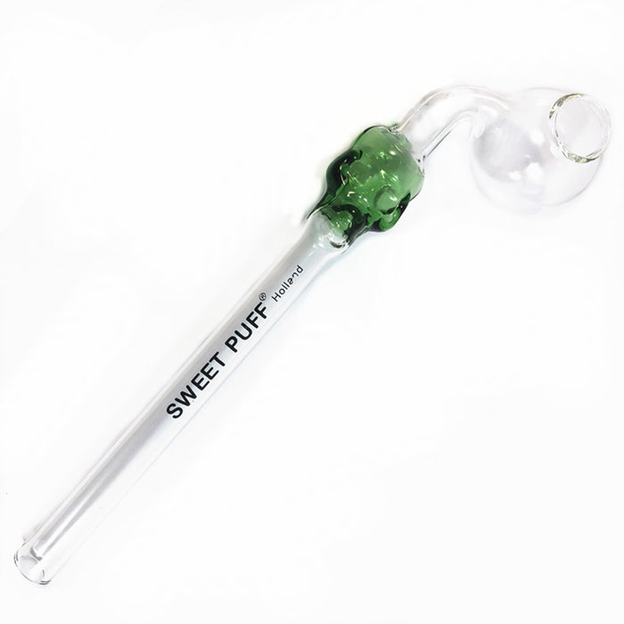 Skull Sweet Puff Glass Pipe 13cm