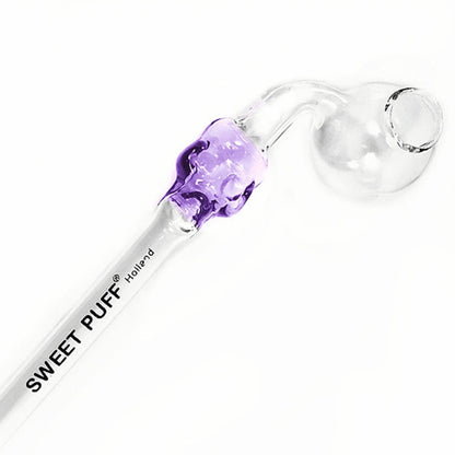 Skull Sweet Puff Glass Pipe 13cm