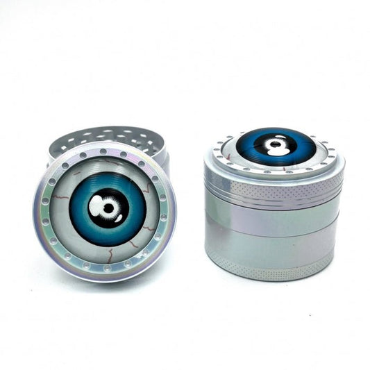 Fancy Eyeball Zinc Alloy 4 Layer Grinder 50mm - Bong Empire