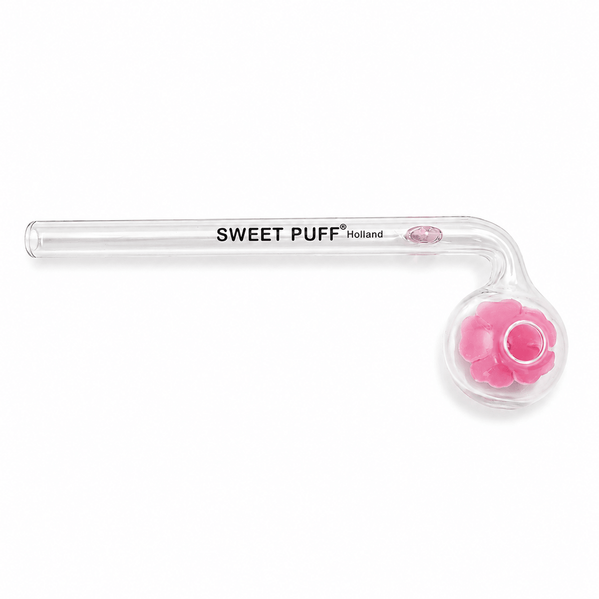Flower Sweet Puff Glass Pipe 14cm - Oz Sweet Puff