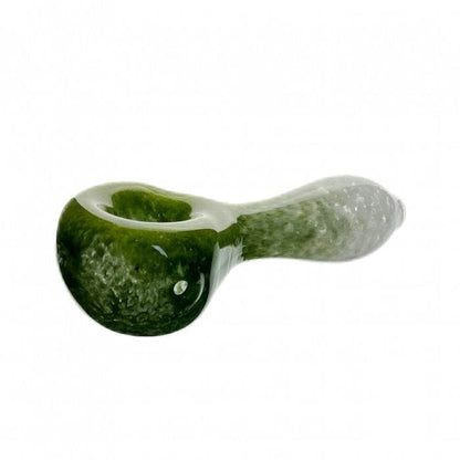 Frit Glass Dry Spoon Pipe 10cm - Bong Empire