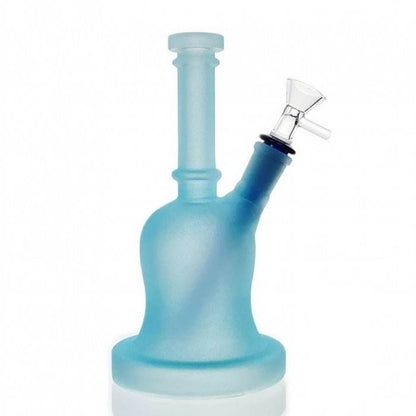 Frosted Luminous Bell Glass Bong 21cm - Bong Empire