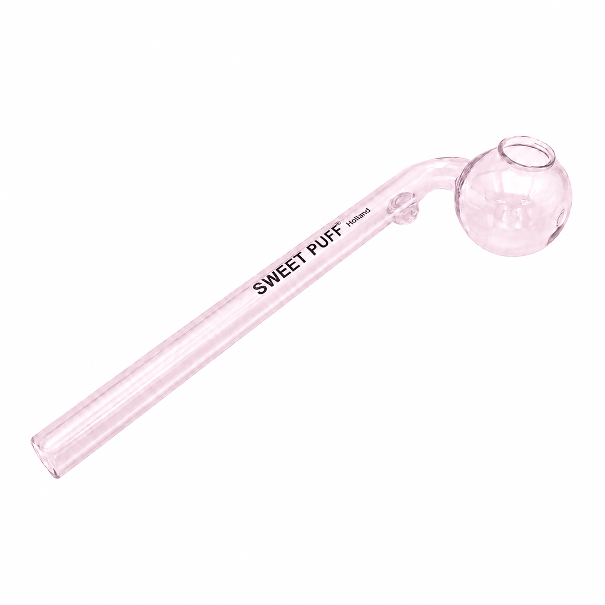Full Colour Sweet Puff Glass Pipe 16cm Pink